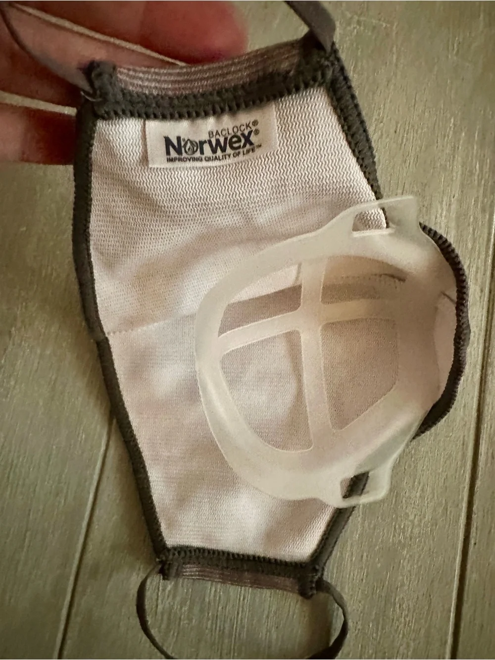 2 Norwex Reusable/Washable Face Masks  with Optional Inner Support Frames